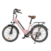 ESKUTE C100 Electric Bike - Motor 250W Battery 36V10.4Ah 26 Inch Tires Disc Brakes - Pink